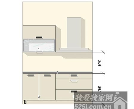 装修知识 橱柜基础知识扫盲 吊柜的悬挂位置,还涉及油烟机问题