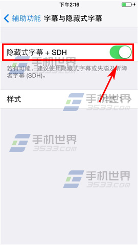 iPhone6Plus隐藏式字幕如何开启4