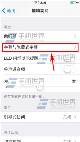 iPhone6Plus隐藏式字幕如何开启3