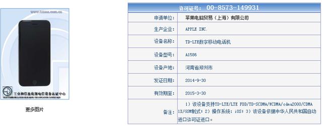 行货版iPhone 6/6 Plus型号解读2