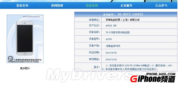 iPhone6国行定制版是什么型号？2