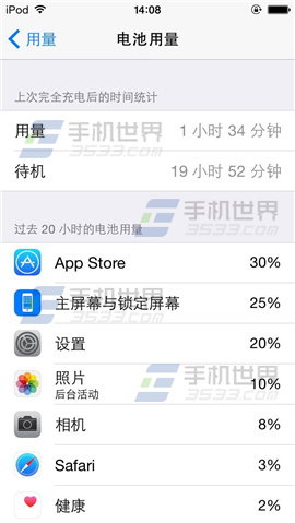 iPhone6 Plus应用耗电量怎么查看？3