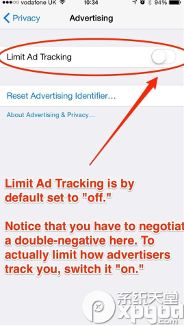 ios8如何关闭默认追踪功能？4