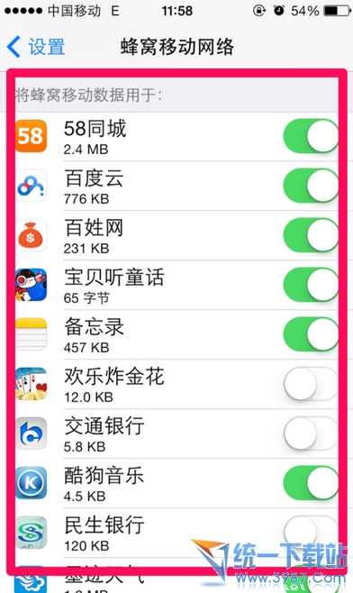 iPhone6 plus如何防止流量偷偷跑掉?2