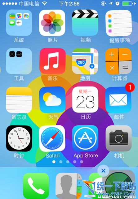 iphone6 plus怎么隐藏图标？4