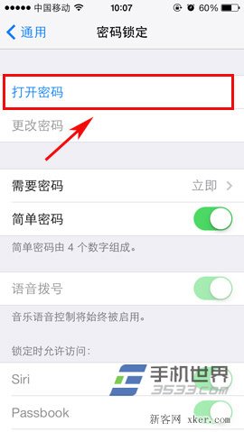 iphone 5c如何设置密码？4