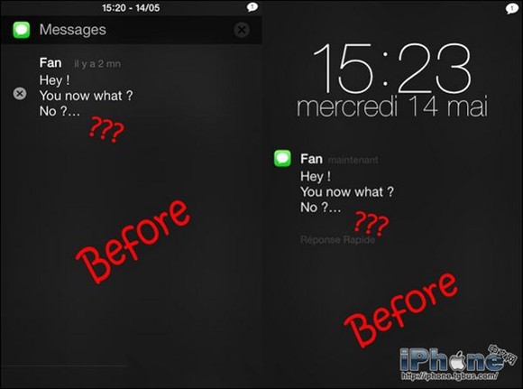 IOS锁屏通知中心短信内容如何全部显示？1