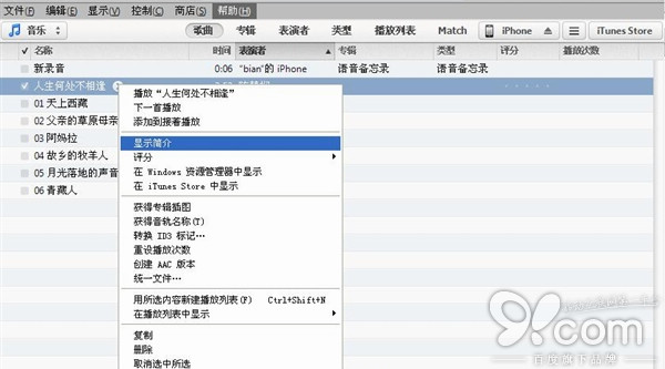 在iPhone里隐藏录音等音频文件1