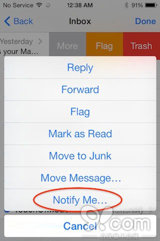 iOS8指定邮件对话有回复时自动推送通知2