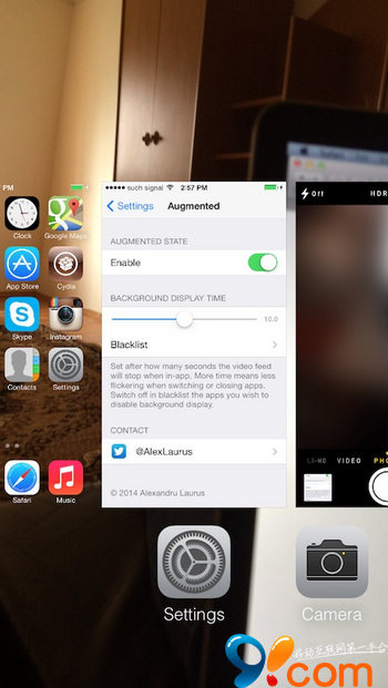 iOS7越狱插件augmented让iPhone实现“透明屏幕”3