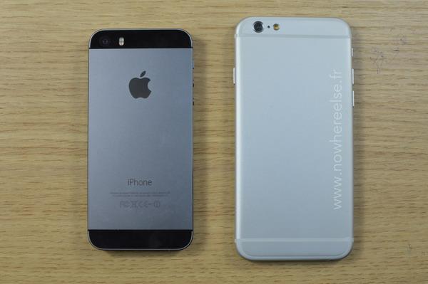 iPhone 6机模多角度对比前代2