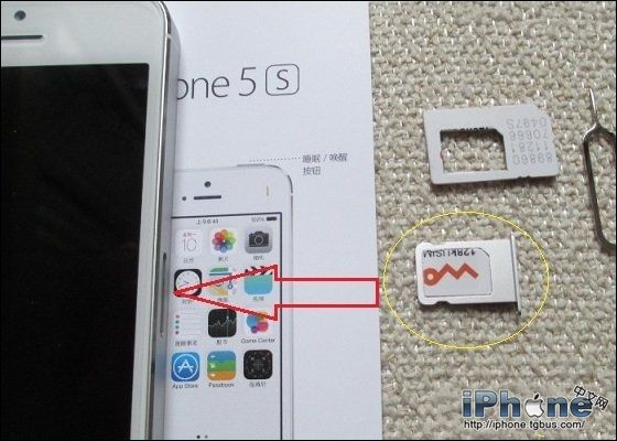 iPhone5S怎么安装sim卡？4