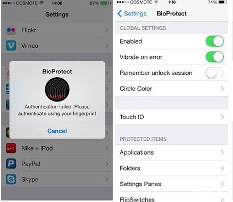 BioProtect首款Touch ID指纹加解密应用插件2