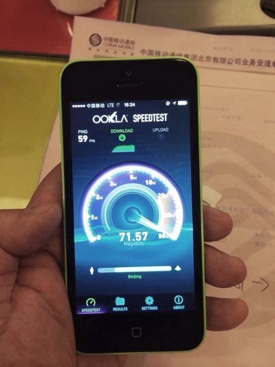 iPhone 5s移动4G升级体验：速度爆表1