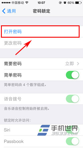 iphone5s怎么设置密码？2