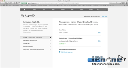 如何更改绑定在Apple ID上的电子邮件地址3