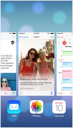 IOS7全新多任务管理界面1
