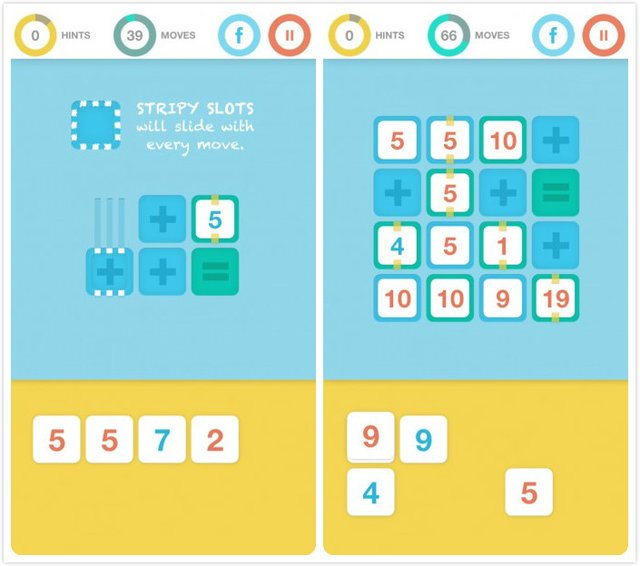 iPhone算术游戏unpuzzled2