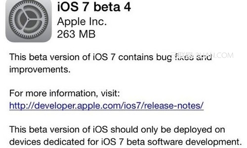 ios7 beta4有什么功能更新？1