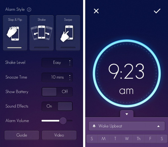 iPhone闹钟应用Wake Alarm2