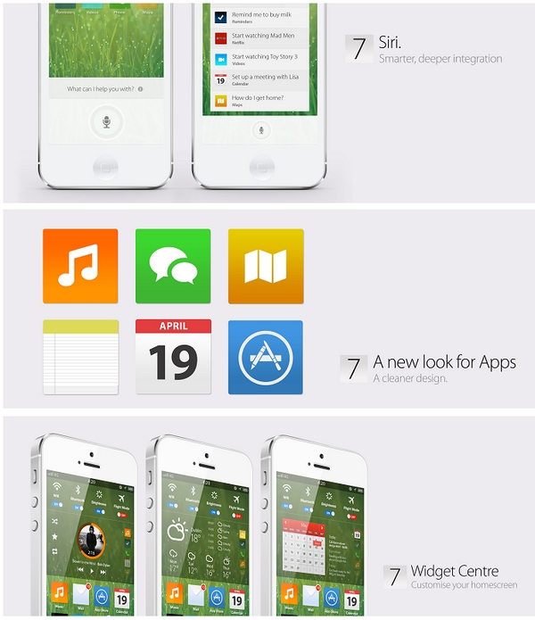 iOS 7先睹为快，扁平的概念设计2