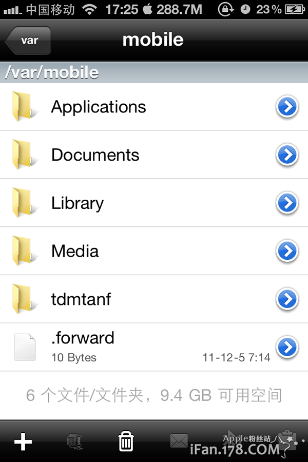 苹果iFiles文件管理器使用教程4