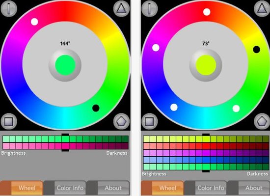 iOS软件iWheelColor：装在口袋里的拾色器1