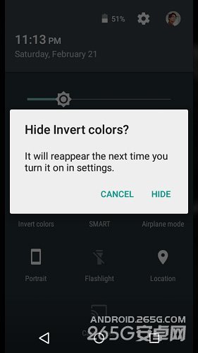 安卓5.1新增了那些功能?支持反色/WiFi热点关闭1