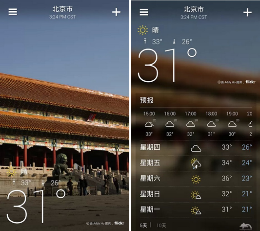 全新雅虎天气登陆安卓平台2