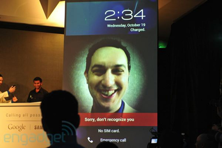 谷歌Android4.0发布会出糗：面部识别不认人2