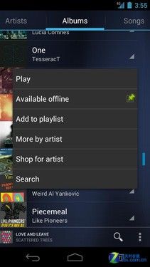 Android4.0官方版 揭秘Google音乐播放器3