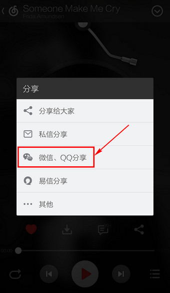 网易云音乐怎么分享到朋友圈2