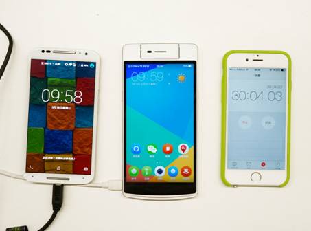 谁的充电速度更快？MOTO X对比OPPO N3充电实测5