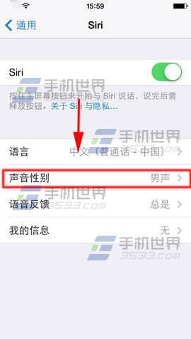 iPhone6 Plus siri声音性别怎么切换？3