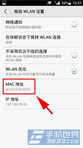 荣耀畅玩版MAC地址在哪里查看4
