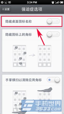 锤子手机如何隐藏桌面图标名称3