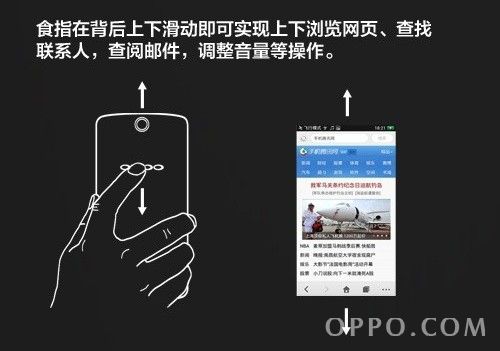 OPPO N1那这看起来很神秘的背部触摸功能到底能做些什么呢?2