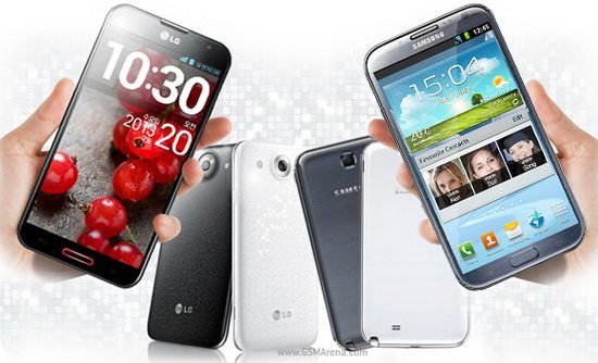 LG Optimus G Pro对比三星Galaxy Note 21