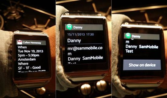 Galaxy Gear获固件升级加入丰富的通知功能1