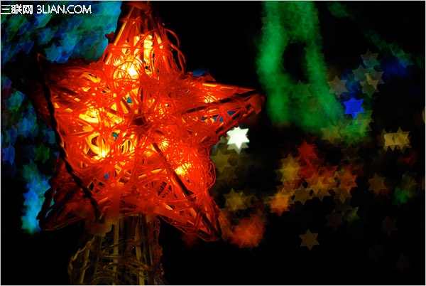 自制花式黑卡 拍出不一样的圣诞散景照1