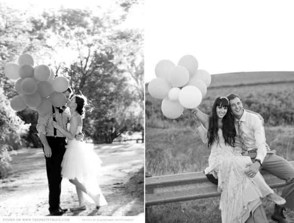 巧用气球让婚纱拍摄更精彩10