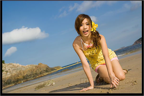 夏日沙滩美女摄影3