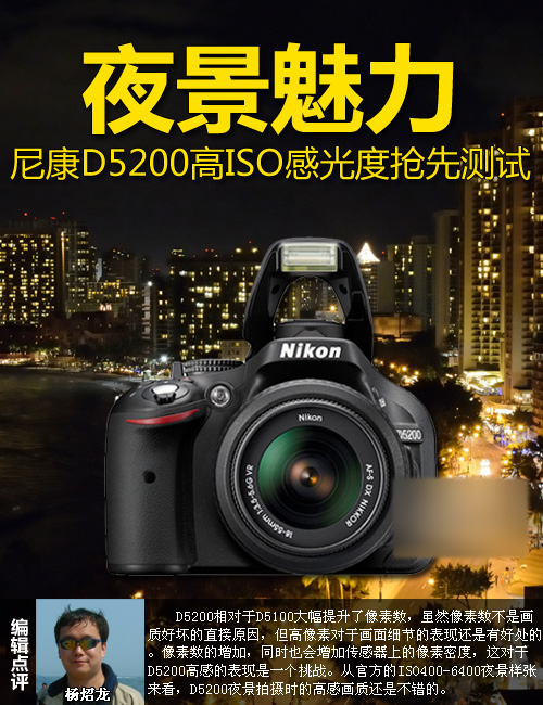 夜景魅力 尼康D5200高感光度原片解析1