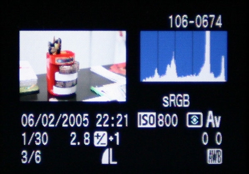 如何看数码相机的直方图1