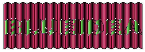 Freehand中制作折叠艺术字16