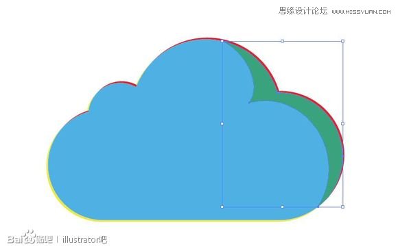 Illustrator绘制立体效果的白云云彩4