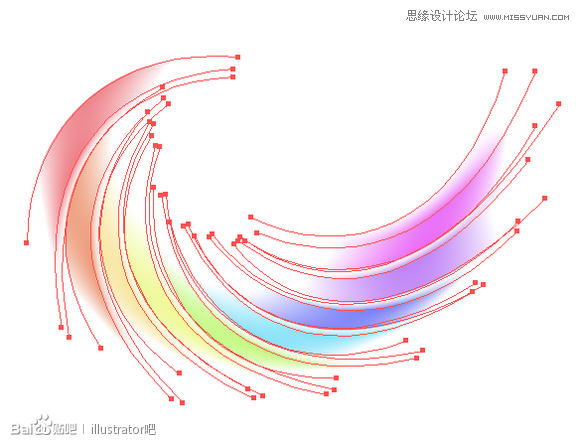 Illustrator绘制彩色排列效果的企业LOGO4