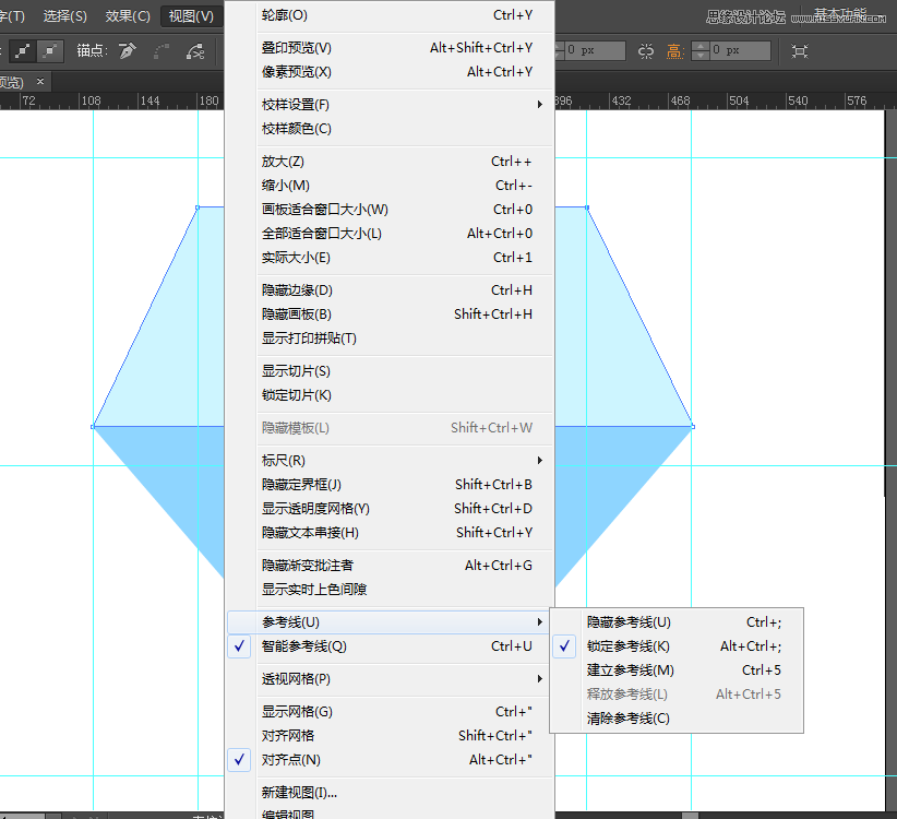 Illustrator制作长拖影宝石图标效果5