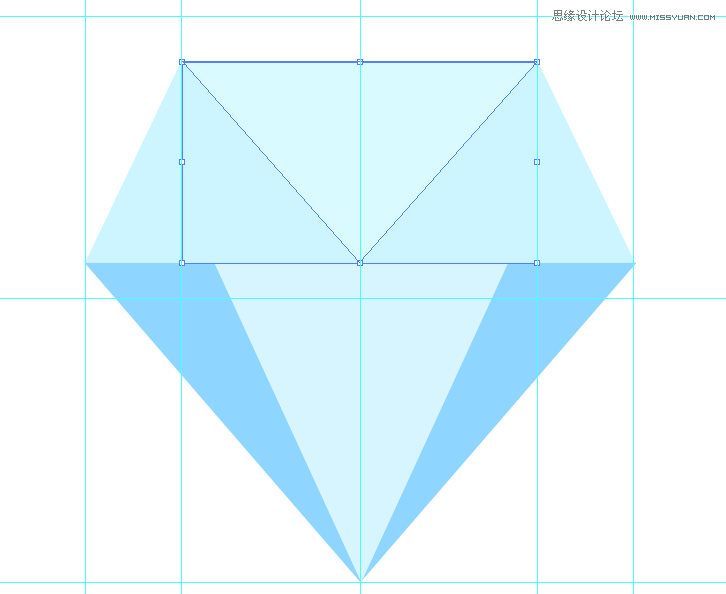 Illustrator制作长拖影宝石图标效果6