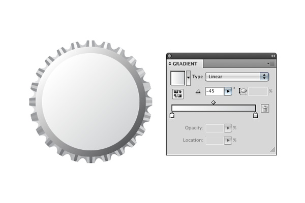 Illustrator CS4绘制矢量瓶盖14